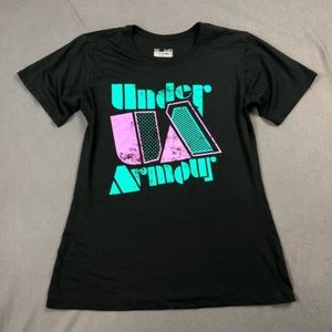 Under Armour HeatGear Semi Fitted Neon Tee Top